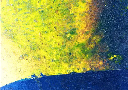 Macro-photographie abstraite de coque de bateau, série CAréNage, Pin Rolland